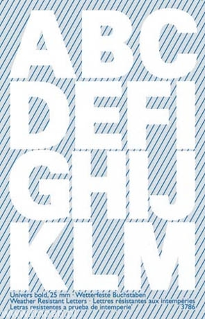 3786 Litery czarne 25mm