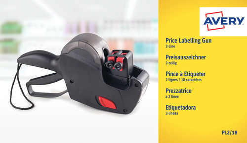 Metkownica cenowa dwuwierszowa Avery PL 2/18