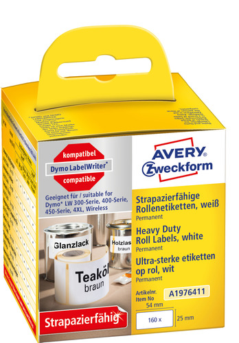 A1976411 Etykieta poliestrowa Heavy Duty do Dymo LabelWriter 25 x 54mm 260 szt.