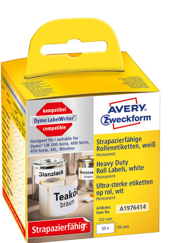 A1976414 Etykieta poliestrowa Heavy Duty do Dymo LabelWriter 59 x 102mm 50 szt.