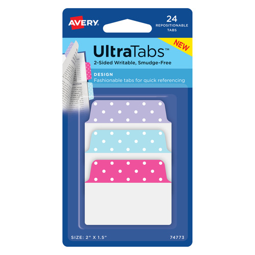 74773 Ultra Tabs samoprzylepne zakładki indeksujące ze wzorem 50,8x38mm