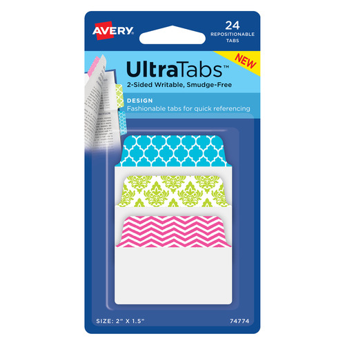74774 Ultra Tabs samoprzylepne zakładki indeksujące ze wzorem 50,8x38mm