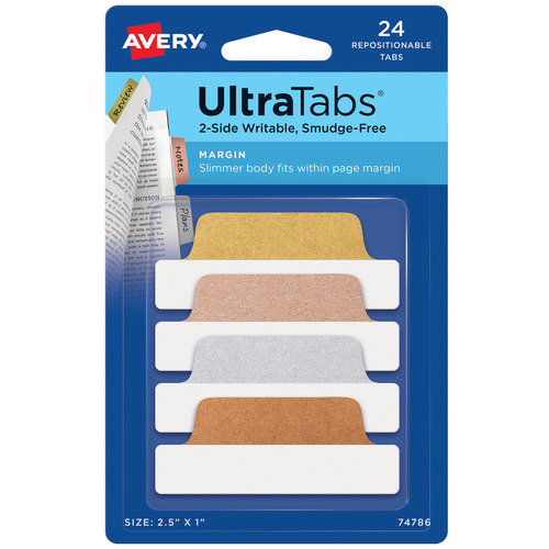 74786 Ultra Tabs samoprzylepne zakładki indeksujące metaliczne 63,5x25,4 mm