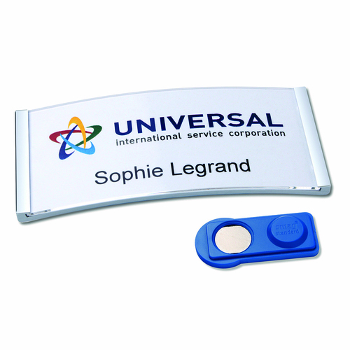 Badgepoint 10 Identyfikatorów imiennych na magnes Polar35 rozmiar 80 x 34 mm