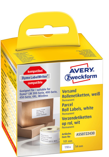 ASS0722430 Etykieta adresowa w rolce do drukarek Dymo seria LabelWriter 101x54mm