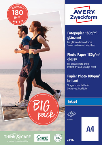 Papier fotograficzny CLASSIC z delikatnym połyskiem A4 180g/m2 100 ark w op.